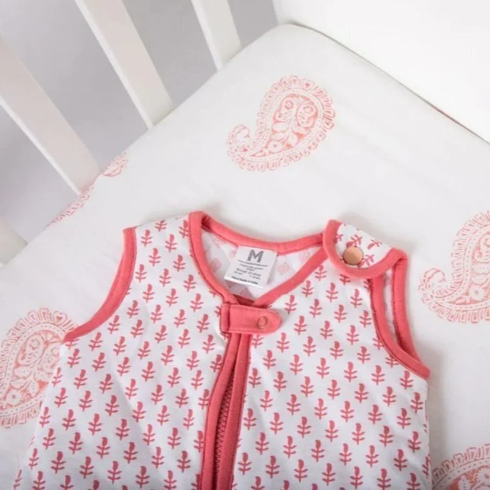 Malabar Baby Wearable Blanket Pink City Sleeping Sack Lightweight 6-18 M Organic